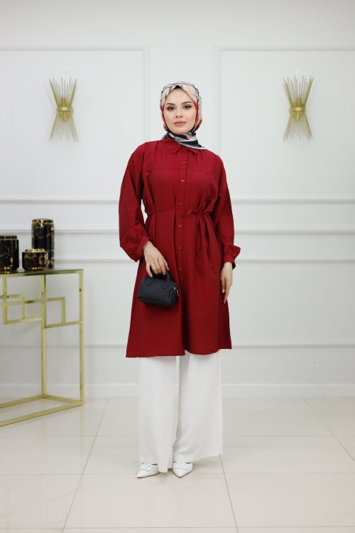 ÇİLEK GÖMLEK - KIRMIZI