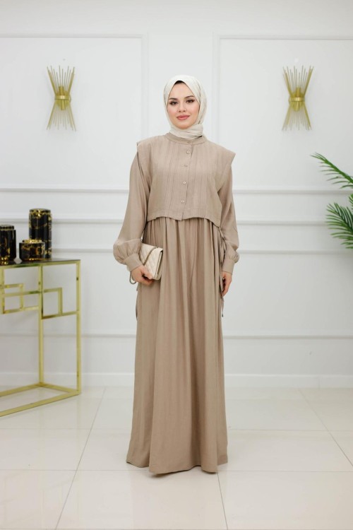 DİCLE ELBİSE - VİZON