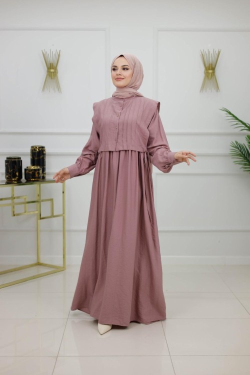 DİCLE ELBİSE - PUDRA