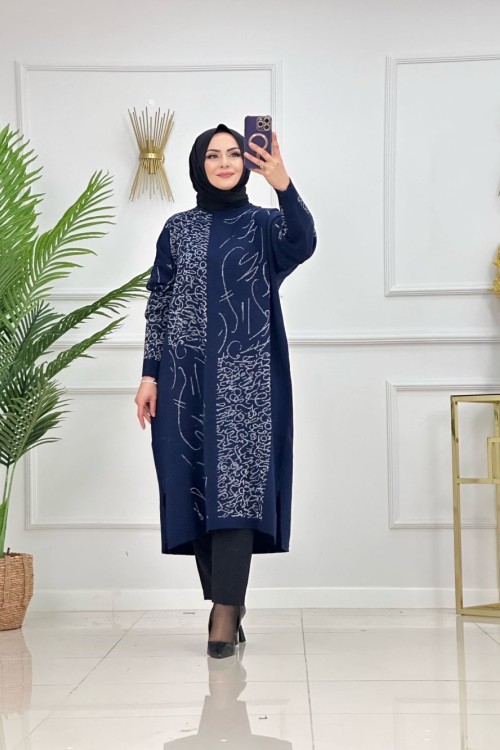 DİDEM TRİKO TUNİK-LACİVERT