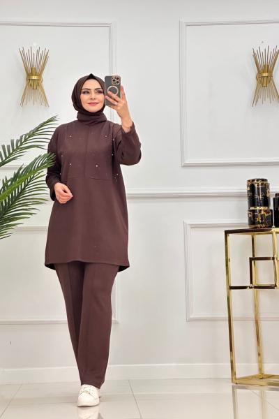 ECRİN TAKIM-KAHVERENGİ