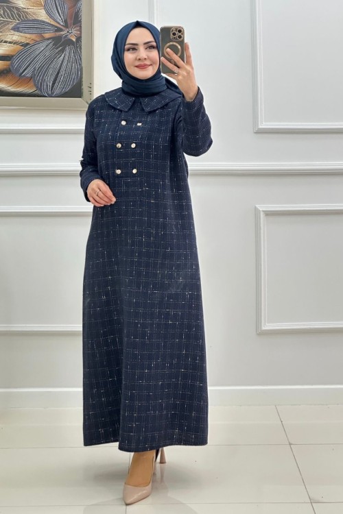 EDNA ELBİSE-LACİVERT