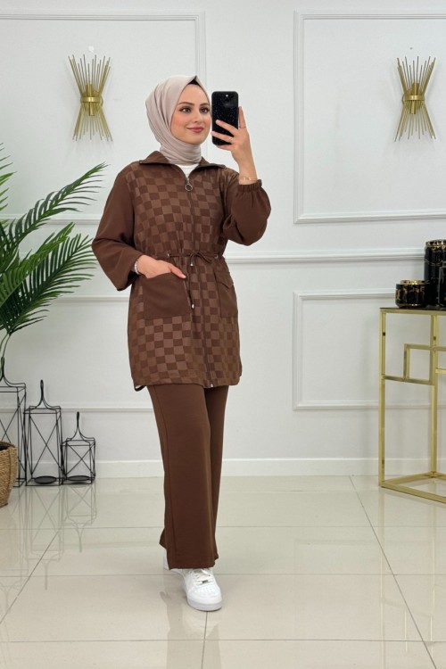 ELİZ TAKIM -KAHVERENGİ