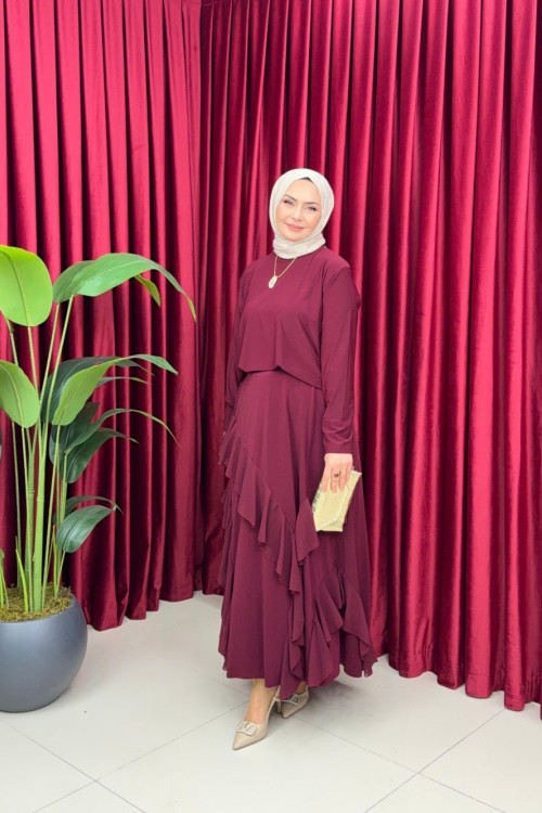 ESMA ETEKLİ TAKIM - BORDO