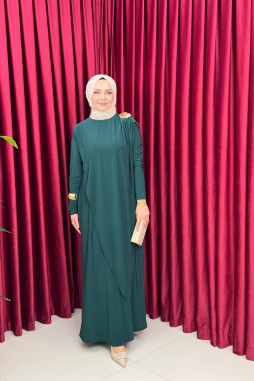 EVİE ELBİSE-ZÜMRÜT