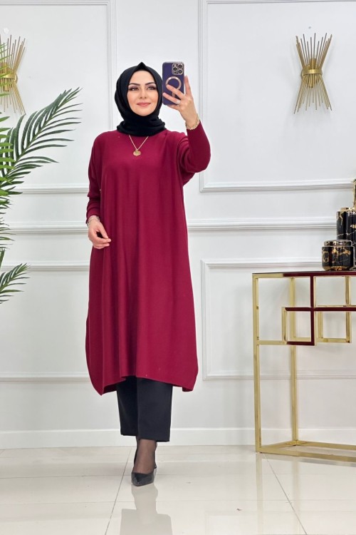 EVİN TRİKO TUNİK-BORDO