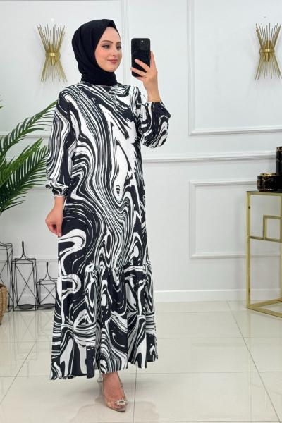 GÜLÇİN ELBİSE-SİYAH