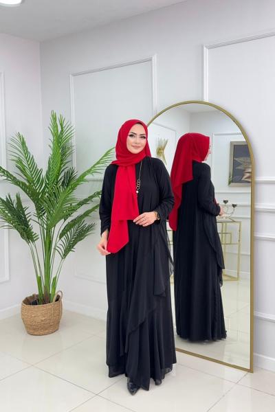 GÜLFEM ELBİSE-SİYAH