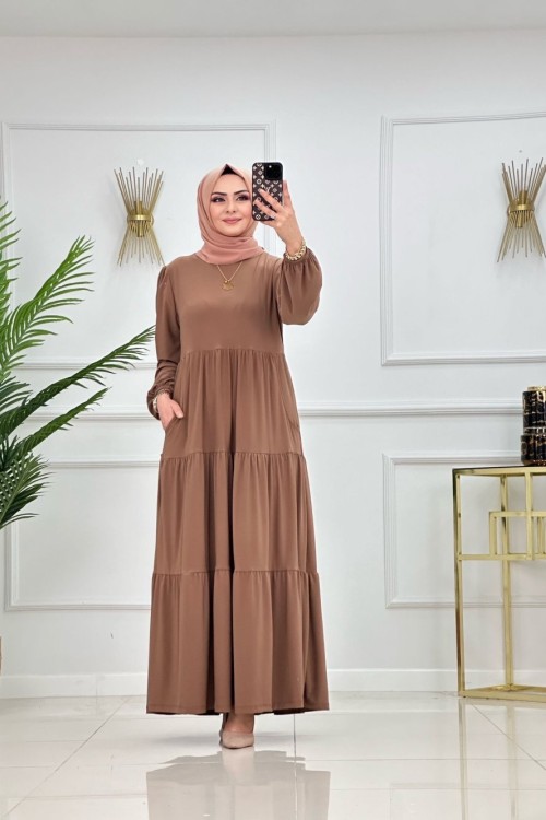 GÜLİZ ELBİSE-CAMEL