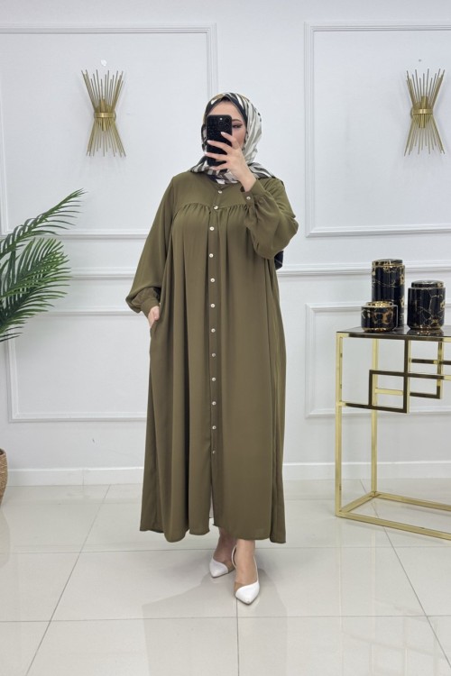 GÜLNAZ ELBİSE-YAĞ YEŞİLİ