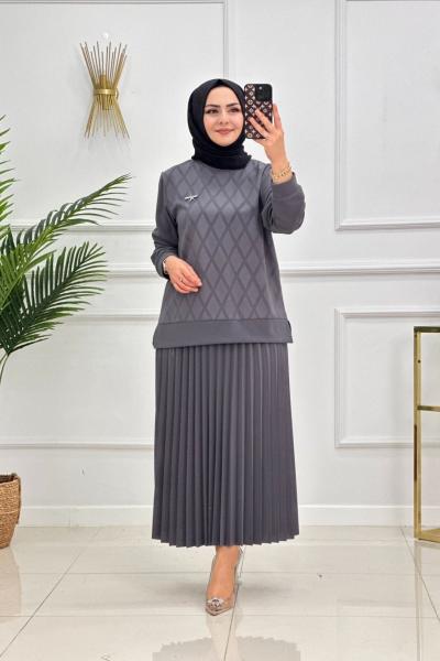 GÜNEL ETEKLİ TAKIM-DUMAN