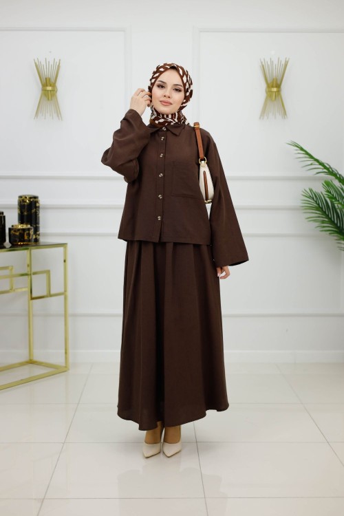 GÜNEŞ ETEKLİ TAKIM-ACI KAHVE