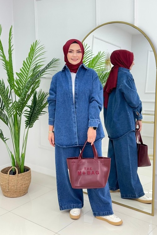 MONAİR DENİM TAKIM - LACİVERT