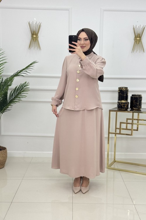 ÖZGE ETEKLİ TAKIM-BEJ