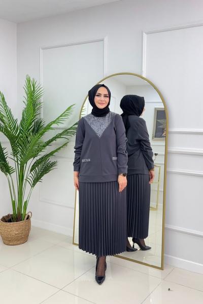 REYHAN ETEKLİ TAKIM-ANTRASİT