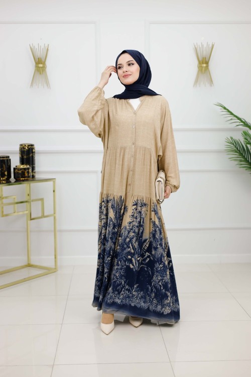 ŞEBNEM ELBİSE-LACİVERT