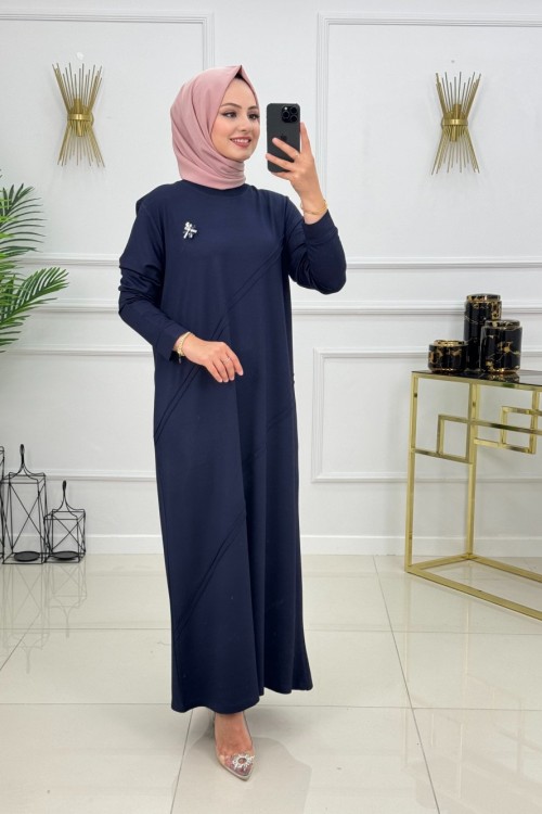 SEDA ELBİSE -LACİVERT