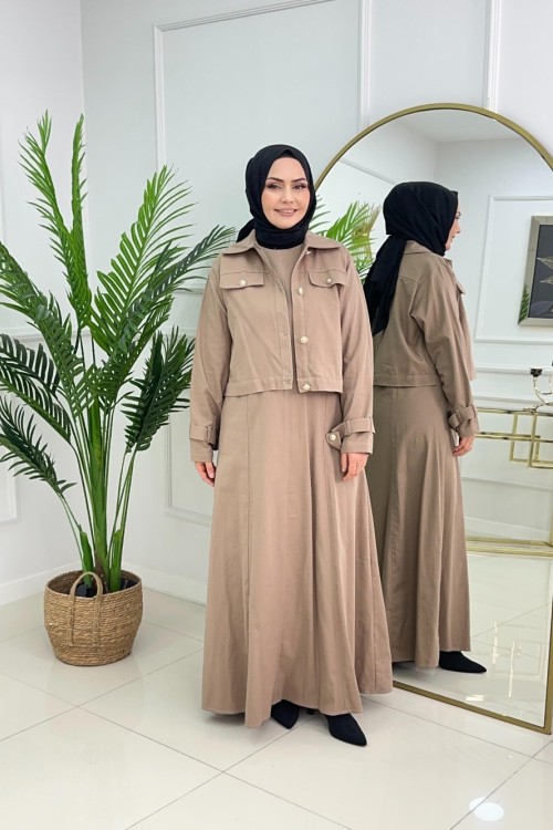 SELLY CEKETLİ TAKIM - BEJ