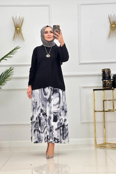 SELMA ETEKLİ TAKIM-SİYAH