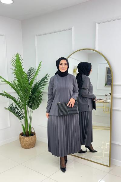 SEVDA ETEKLİ TAKIM - ANTRASİT