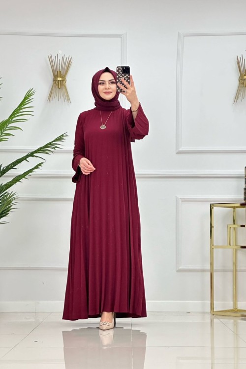 Şevval Elbise-Bordo