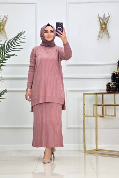 SİMAY ETEKLİ TAKIM-PUDRA