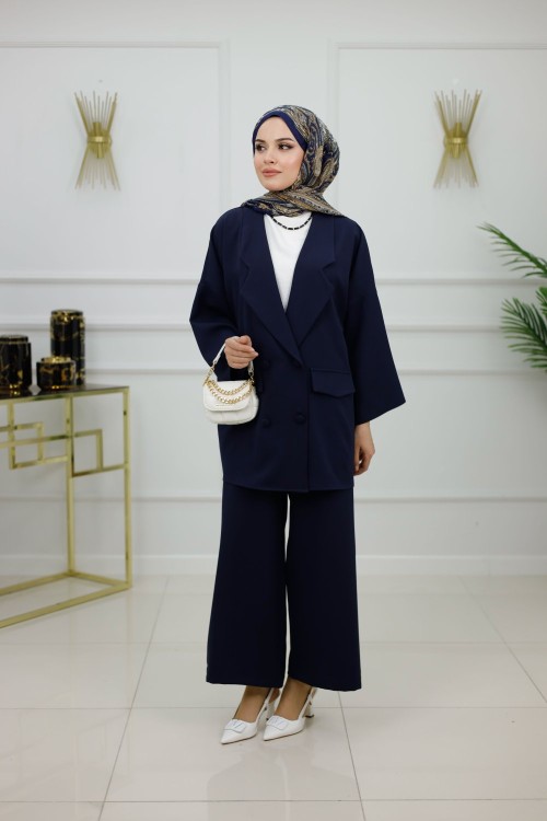 TALİA CEKET TAKIM-LACİVERT