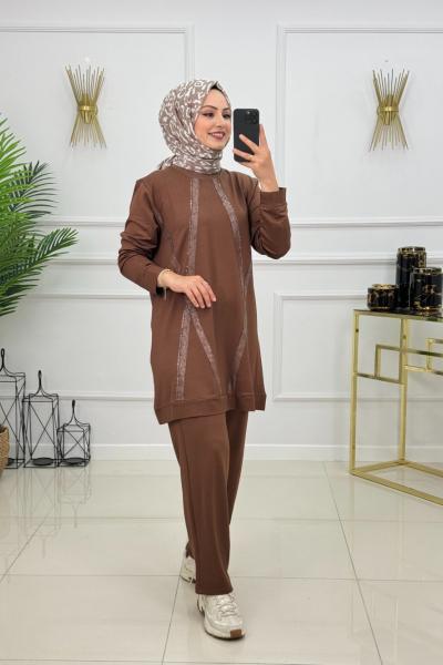 YAĞMUR TAKIM-KAHVERENGİ