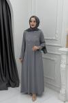 Başak Elbise Gri