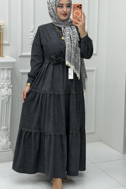 Betül Elbise Antrasit