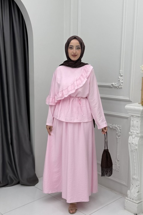 Betül Etek Takım Pembe