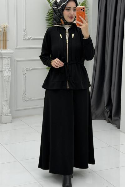 Çağla Etek Takım Siyah