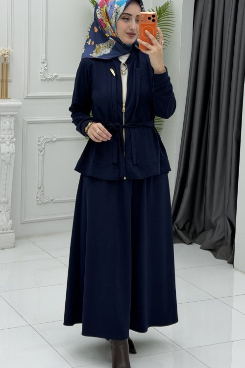 Çağla Etek Takım Lacivert