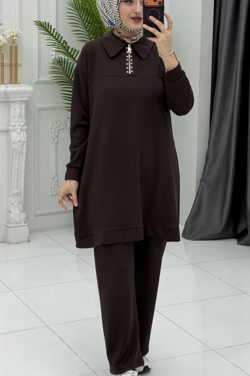 Derya Takım Kahverengi