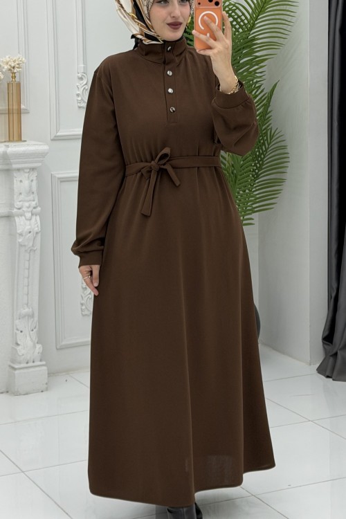 Feyza Elbise Kahverengi