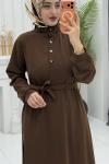 Feyza Elbise Kahverengi
