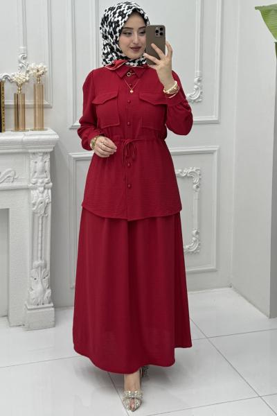 Selmira Etek Takım Kırmızı