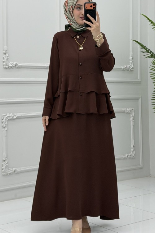 Seren Etek Takım Kahverengi