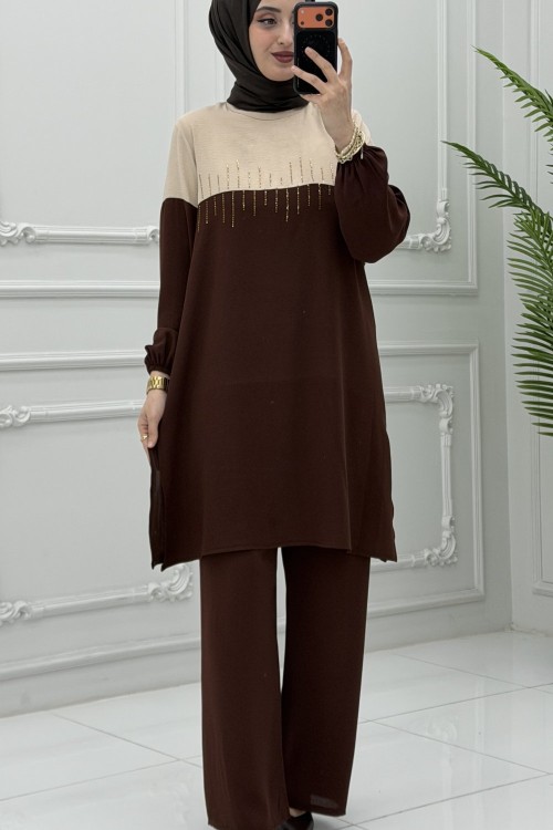 Seyran Takım Kahverengi