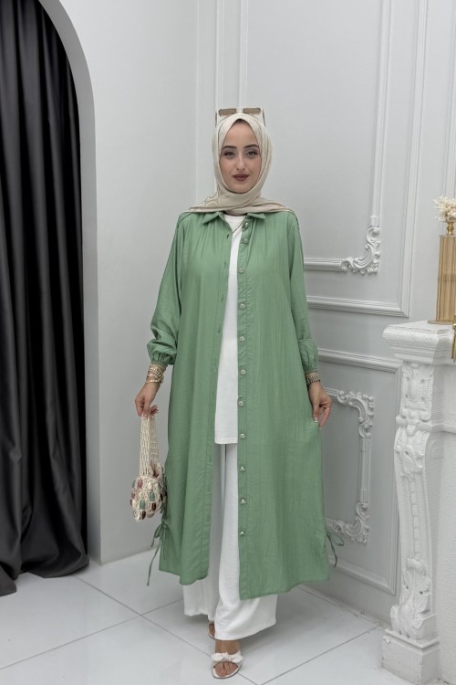 Sude Tunik Kap Mint Yeşili
