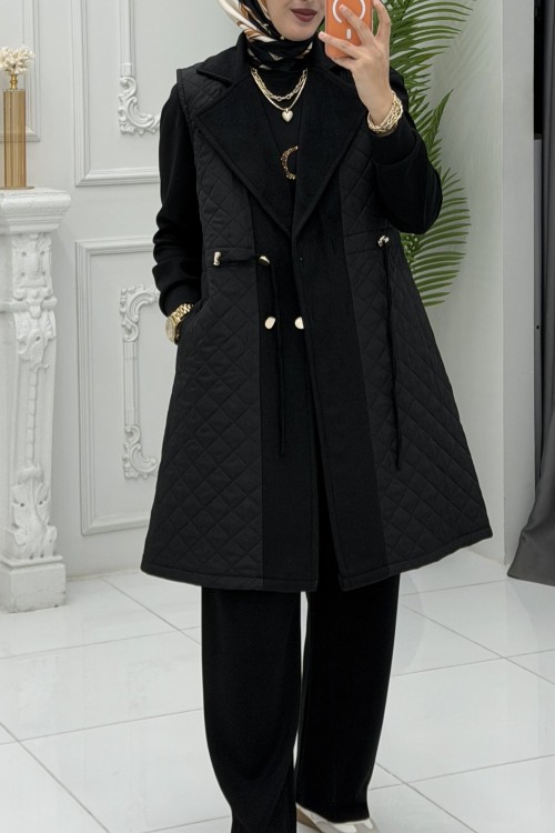 Vira Şişme Yelek Siyah